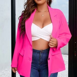 Vibrant Pink Women's Blazer